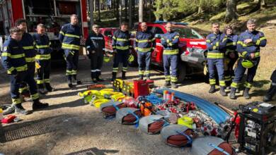 Zugsübung Sonderdienst Waldbrand