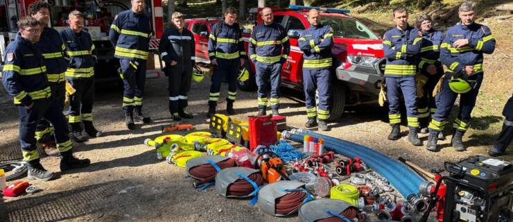 Zugsübung Sonderdienst Waldbrand